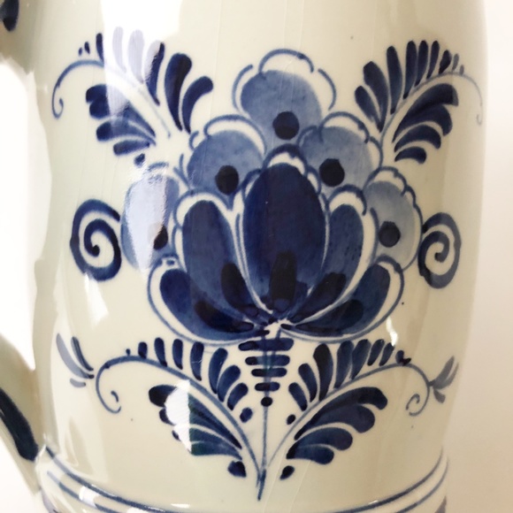 Delft Blauw Beer Stein Music Box Base WORKS! - Picture 6 of 13